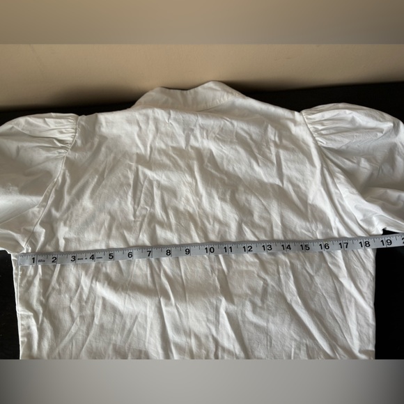 NWOT Batsheva 6 Grace Blouse White 
Victorian Cottagecore Prairie Lace Poplin - Picture 9 of 11